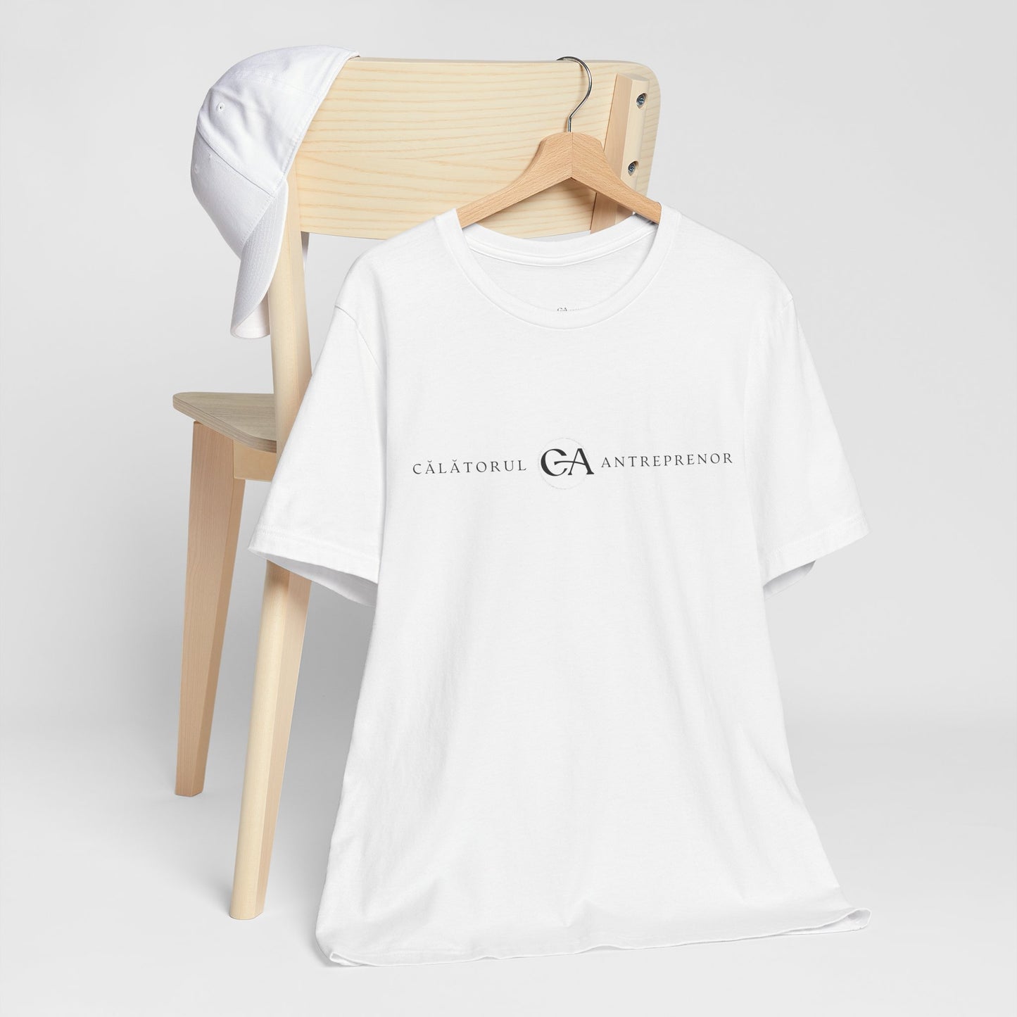 Inspirational Unisex Short Sleeve Tee - Călătorul Antreprenor & Travorium Design
