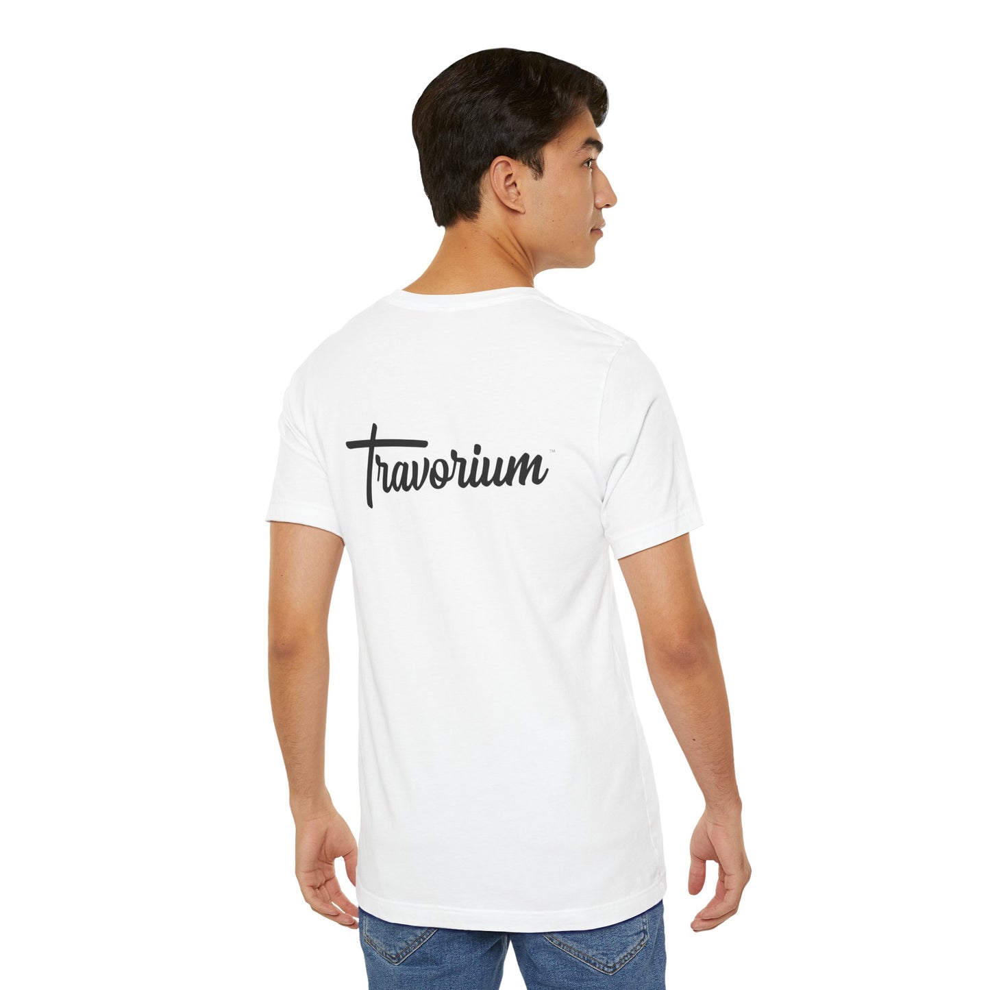 Inspirational Unisex Short Sleeve Tee - Călătorul Antreprenor & Travorium Design