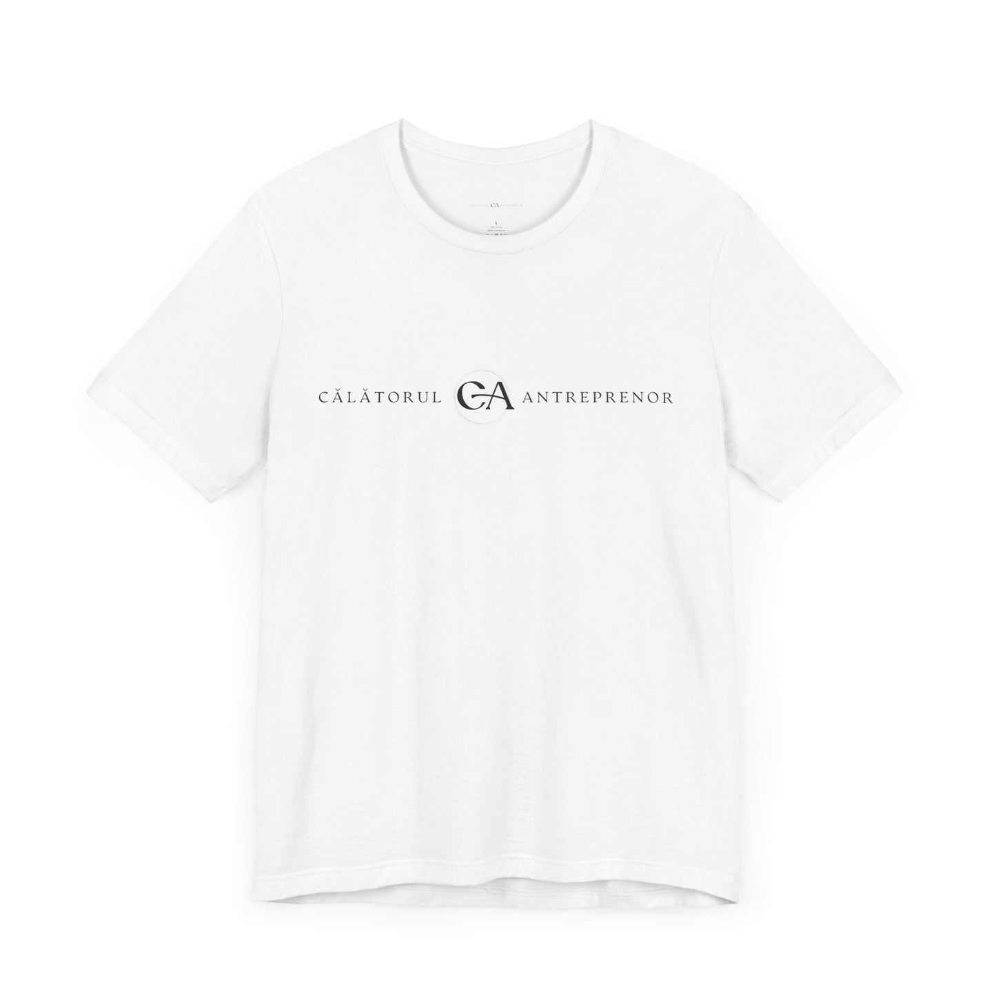 Inspirational Unisex Short Sleeve Tee - Călătorul Antreprenor & Travorium Design