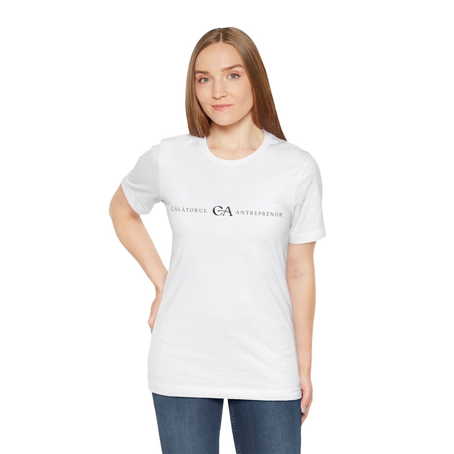 Inspirational Unisex Short Sleeve Tee - Călătorul Antreprenor & Travorium Design