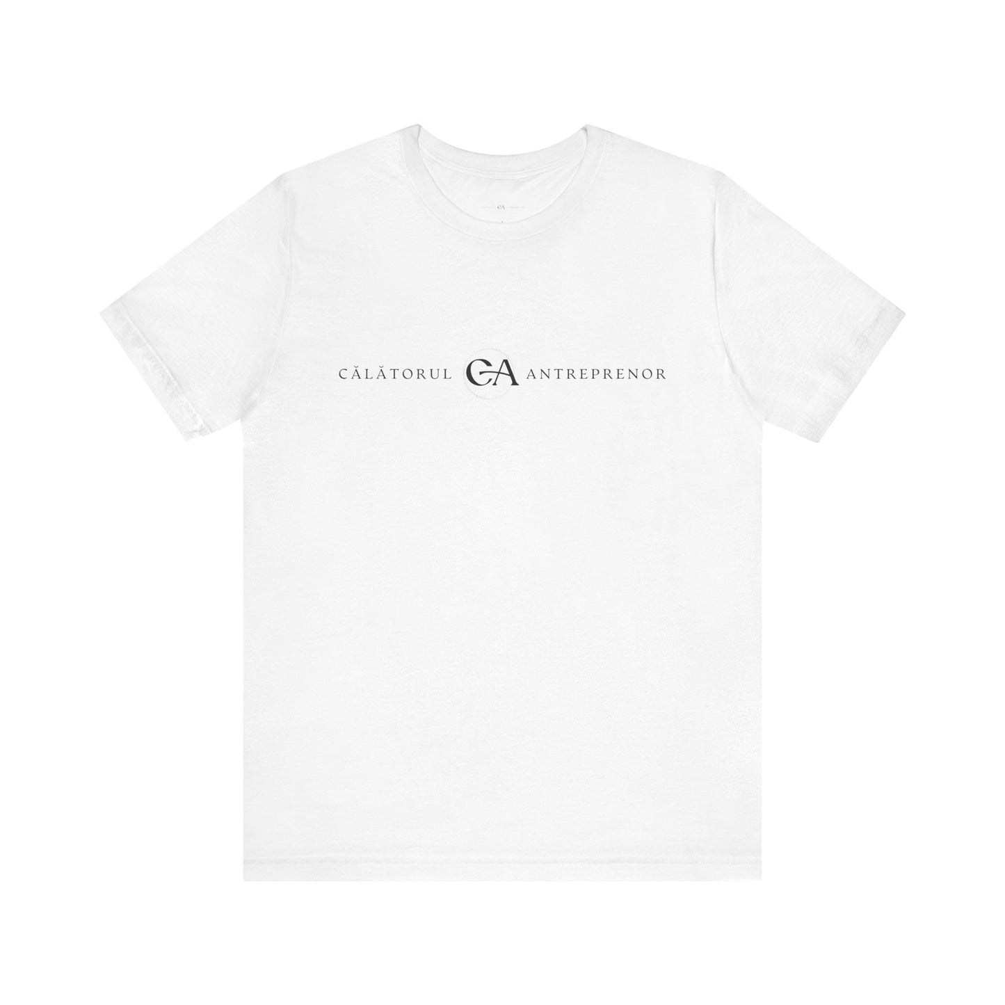 Inspirational Unisex Short Sleeve Tee - Călătorul Antreprenor & Travorium Design